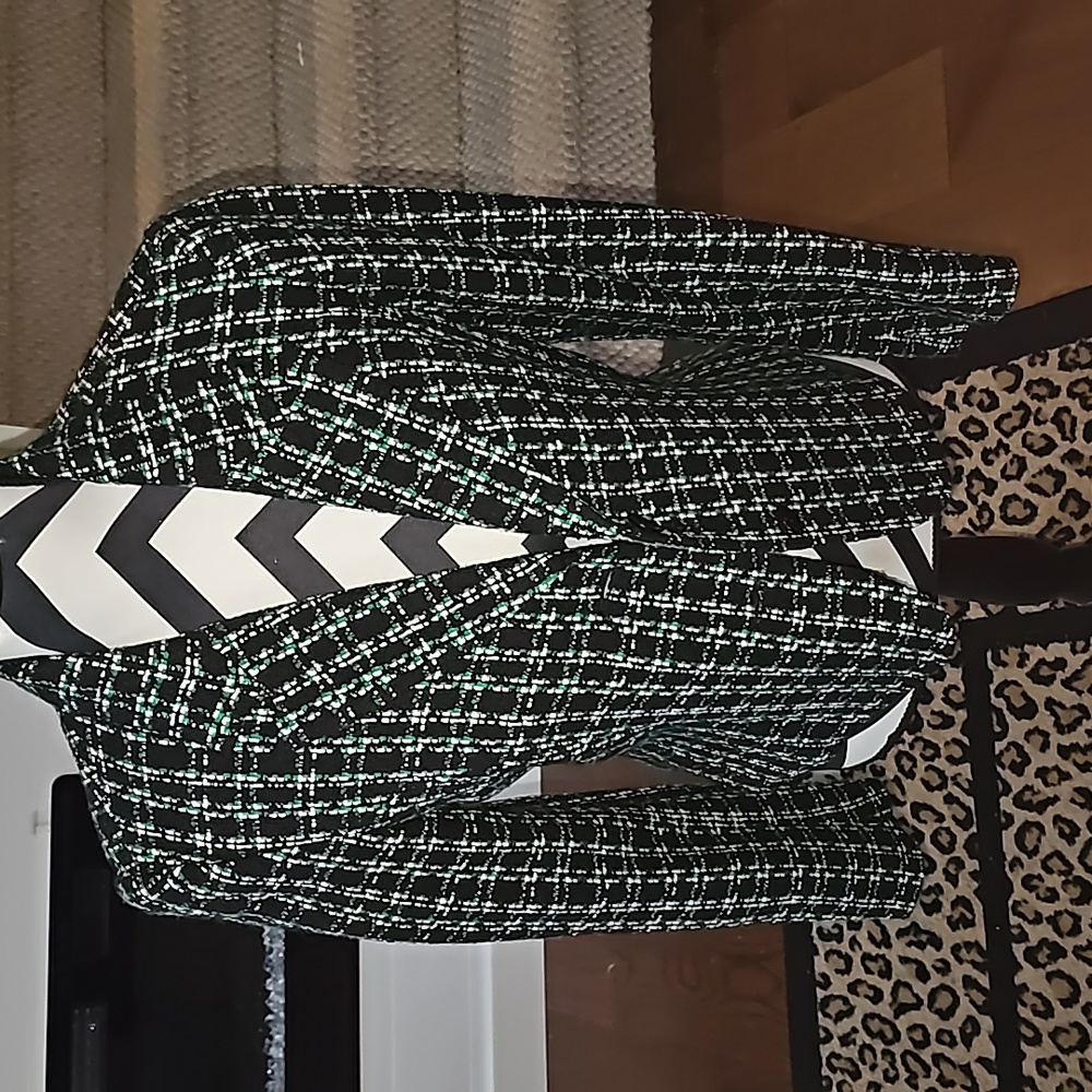 Green tweed jacket